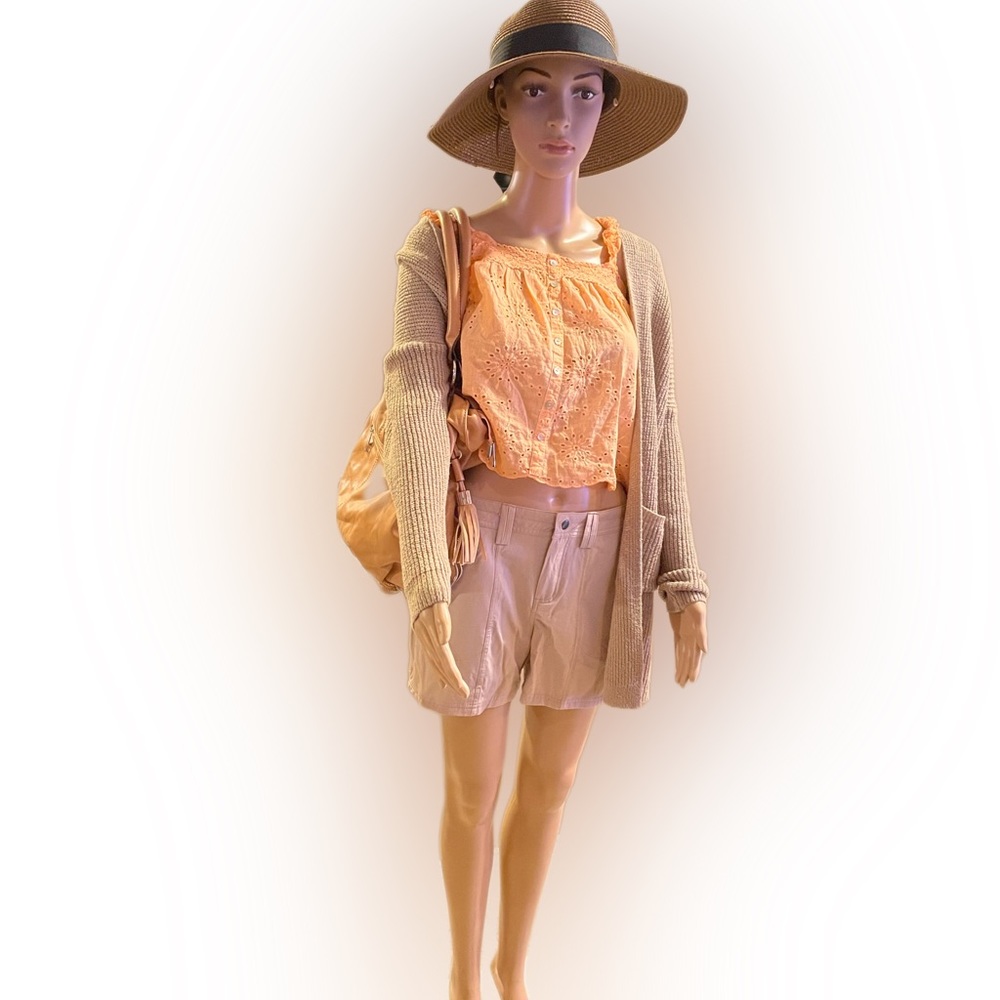 Dreamers Oversized Tan Open Front Cardigan
